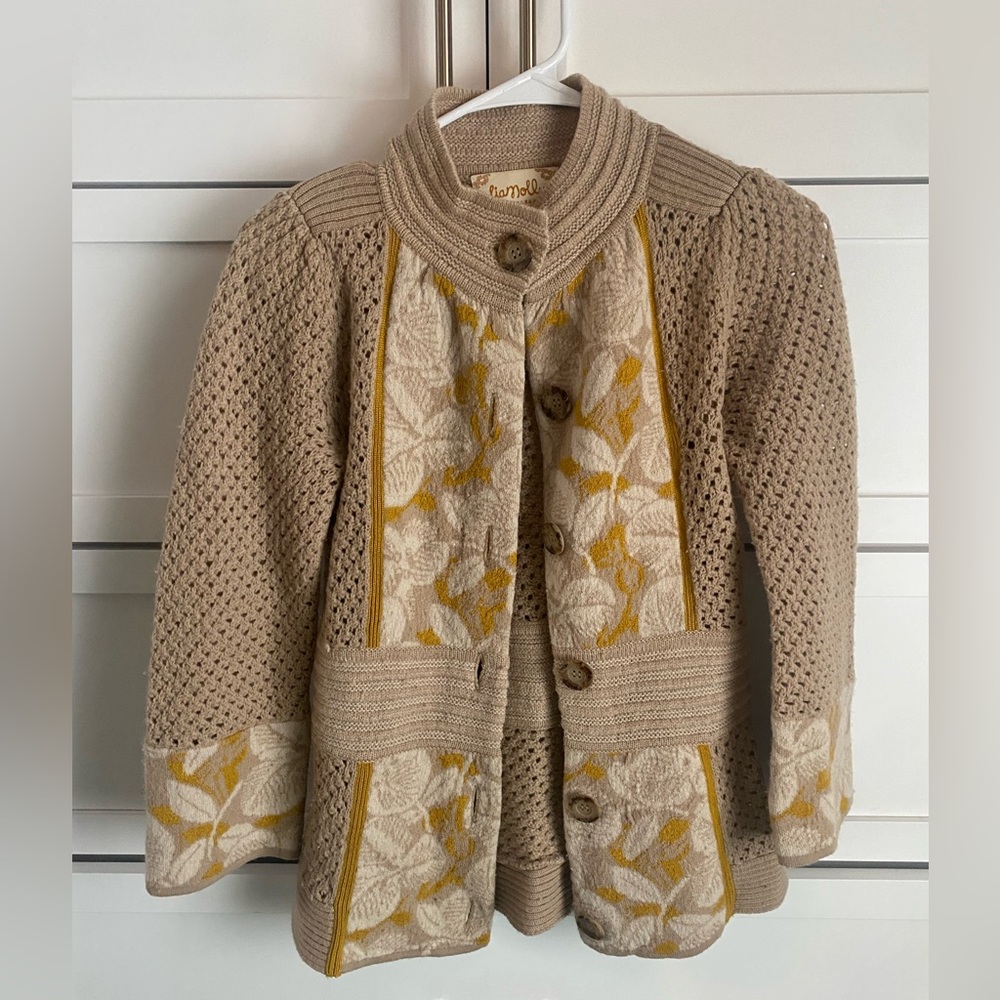 Lia Molly New Orleans button down sweater; Anthropologie